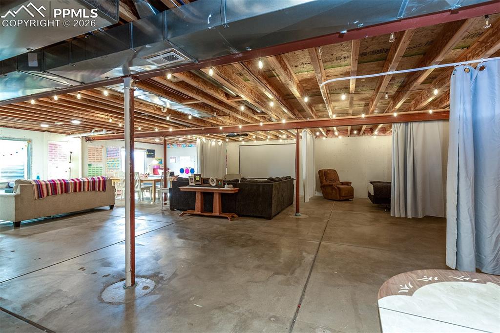 Huge basement with lots of potential.