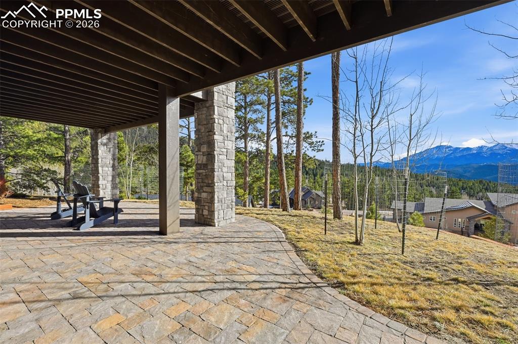 Views of Pikes Peak from your basement patio!