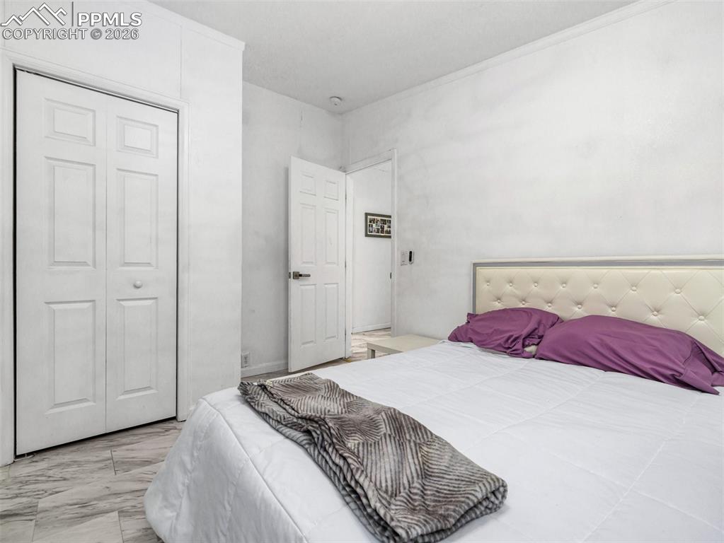 Bedroom with a closet