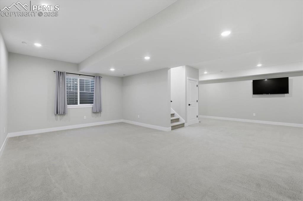 The sellers just had the basement finished and it is lovely! 