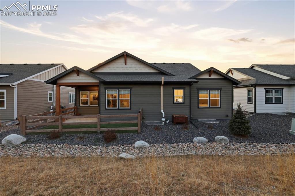 With no homes behind, this back yard offers lots of privacy.