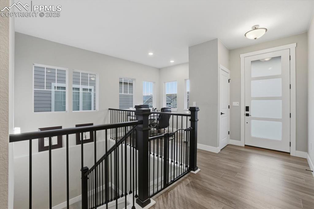 The home office is located at the front with the perfect view of Pikes Peak! 