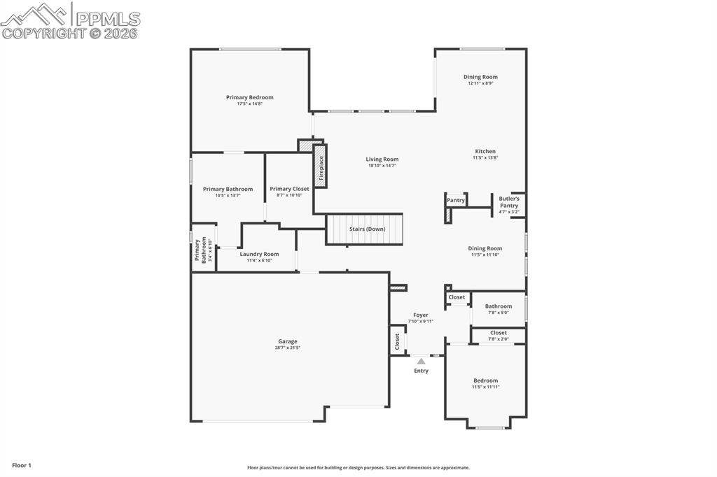 Main Level Floorplan