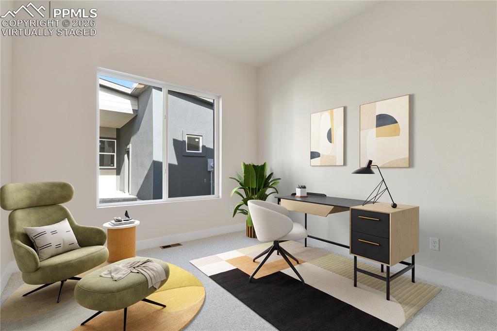 2nd main level bedroom. Virtually Staged