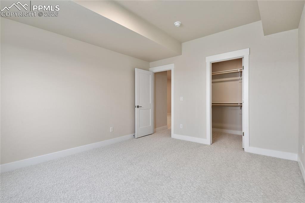 4th bedroom with walk-in closet