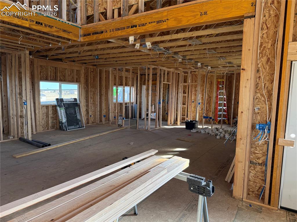 Great room/ kitchen and dining area