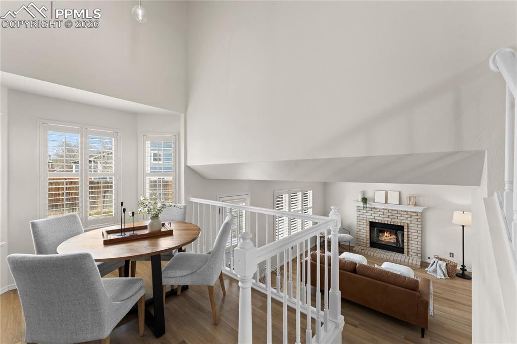 Cozy eat in kitchen with bay window