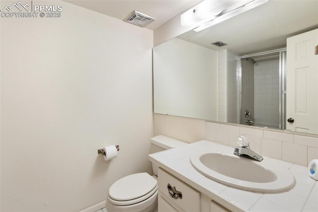 3/4 bathroom in basement