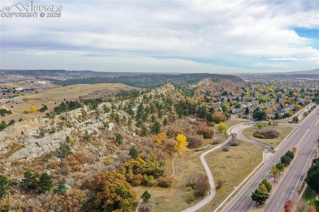 Aerial View Looking East at Ute Valley Park