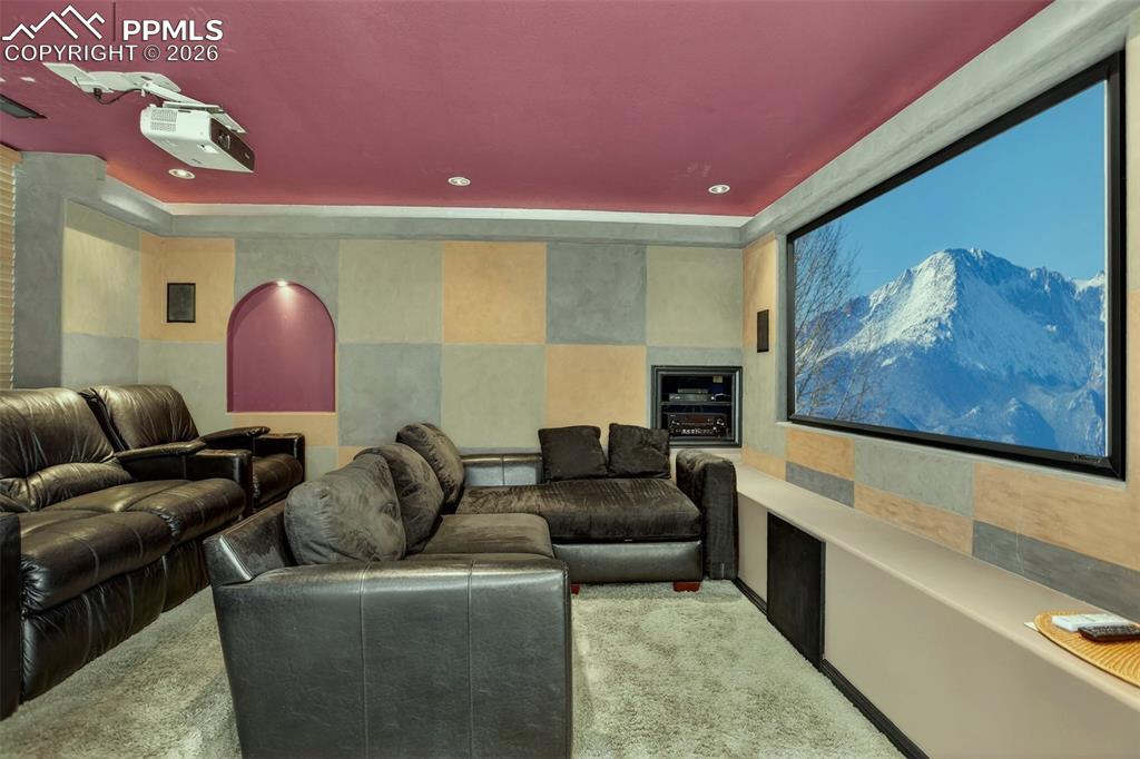 Basement media room