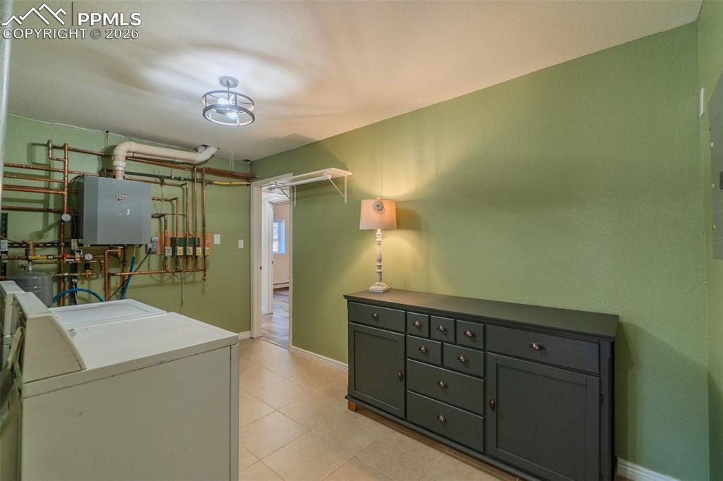 Laundry area with Certified Broiler unit. Fully serviced and in fantastic working condition. 