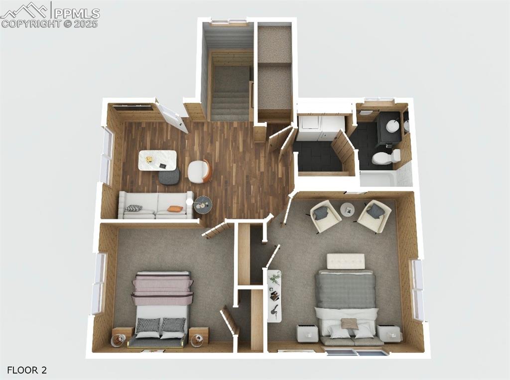 Upstairs floor plan