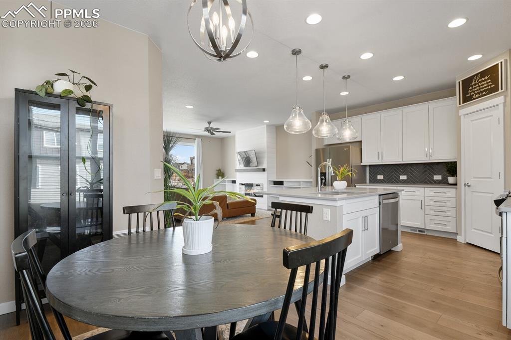 Dining Area Into Kitchen