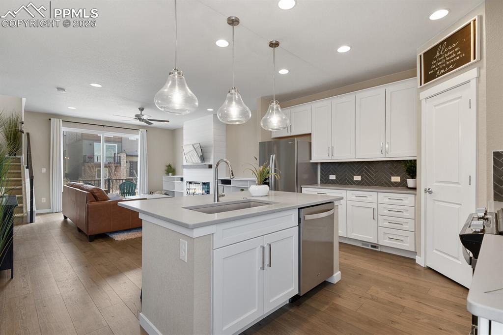 Kitchen into Great Room