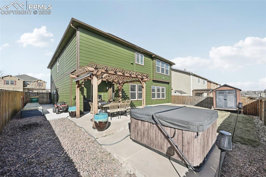 New shed plus raised beds along the side of the yard