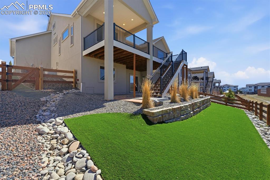Backyard with Synthetic Turf