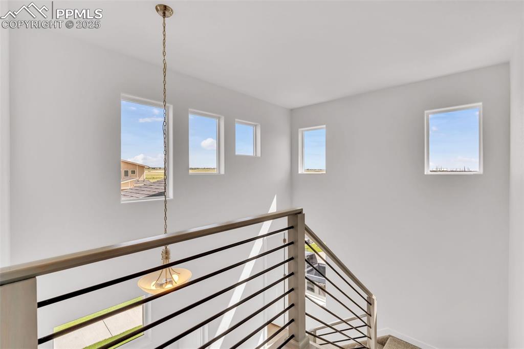 Hallway with plenty of natural light