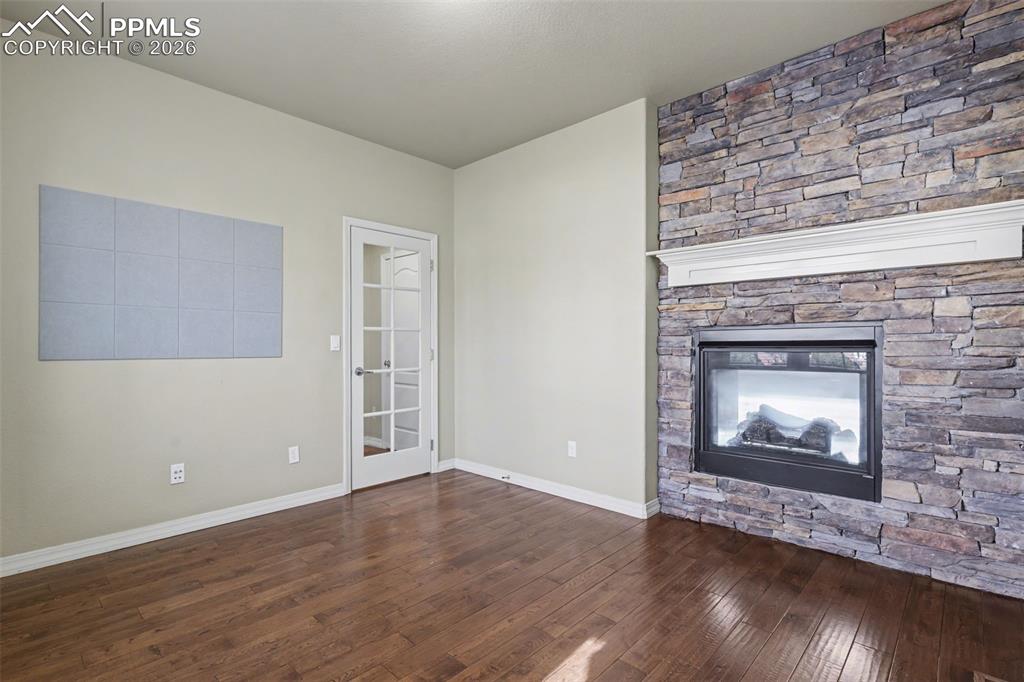 Main Level Office w/Gas Fireplace