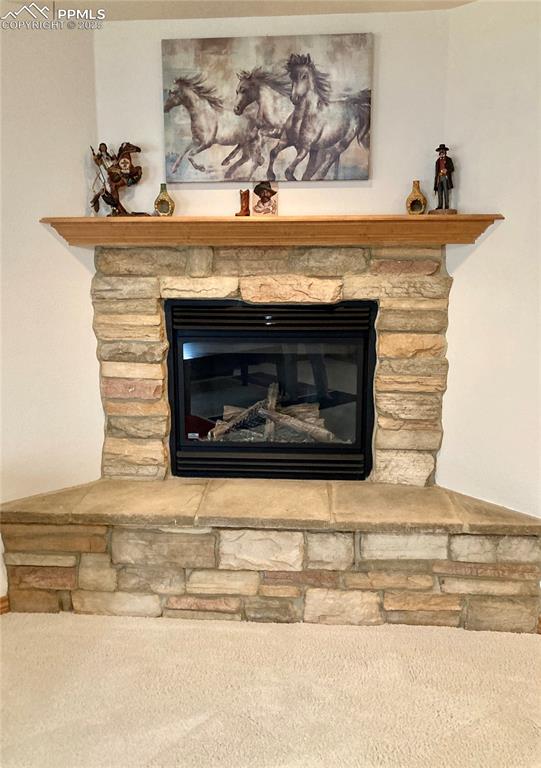 Cuddle up in front of a warm fire in the basement family room on those cold winter days.