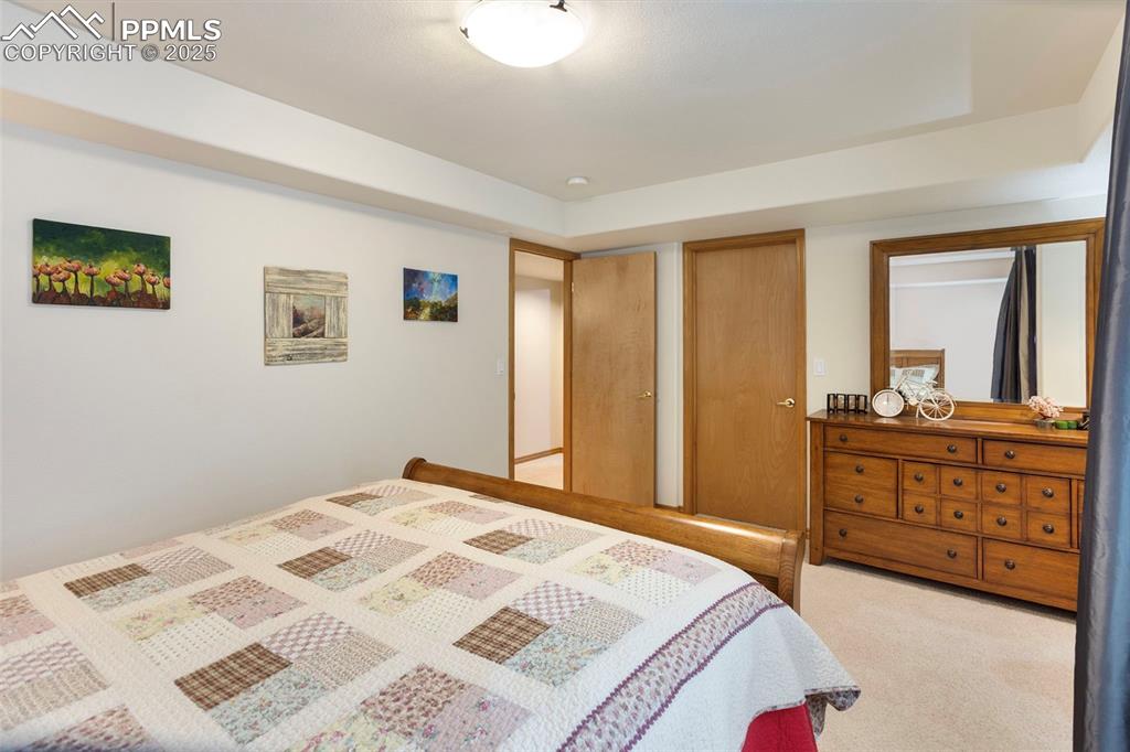 Basement bedroom #2 includes a walk-in closet.