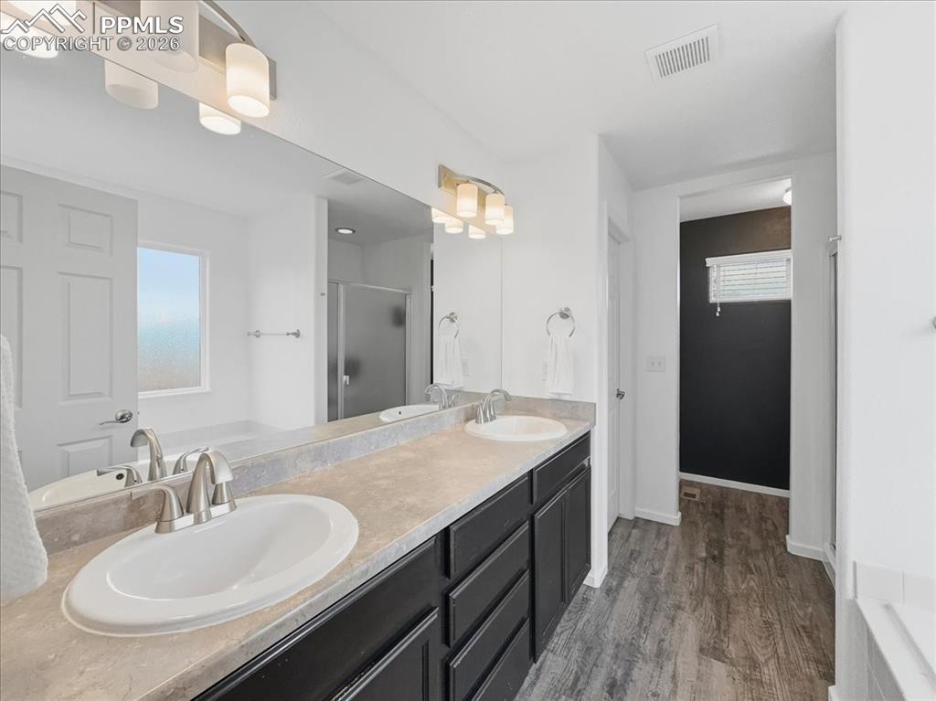 Master bathroom upper level