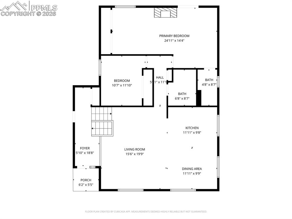 Entrance and upper level floorplan