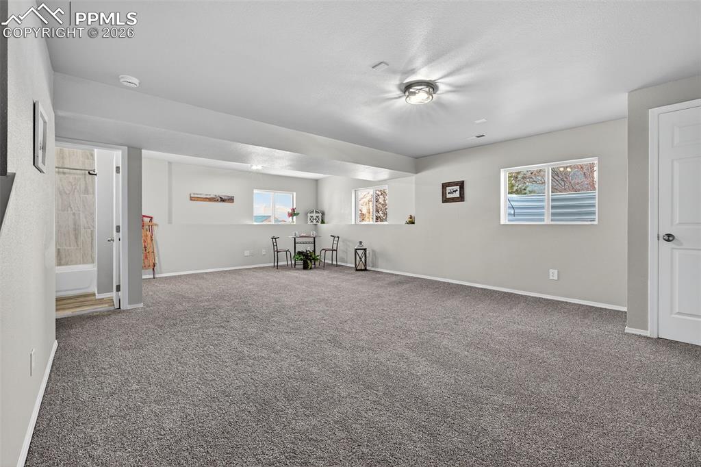 A GINORMOUS 2nd family room. Big enough for a pool table and seating area!