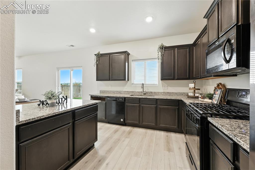 Slider from the Kitchen/Dining Area into the backyard.