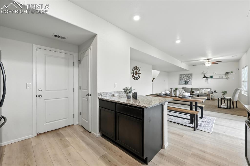 Garage access off the Kitchen.