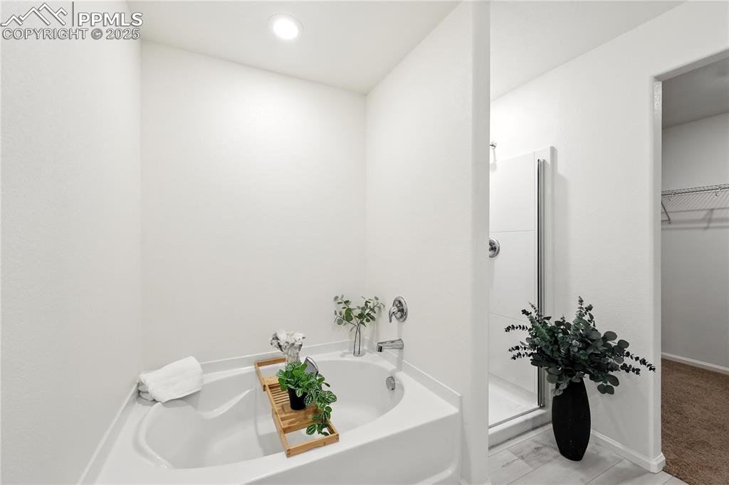Soaking tub in the Primary Bathroom.