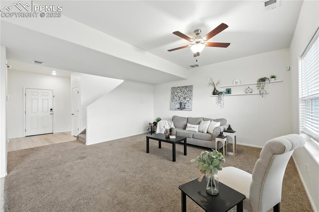 View of the Front Entry from the Living Room.