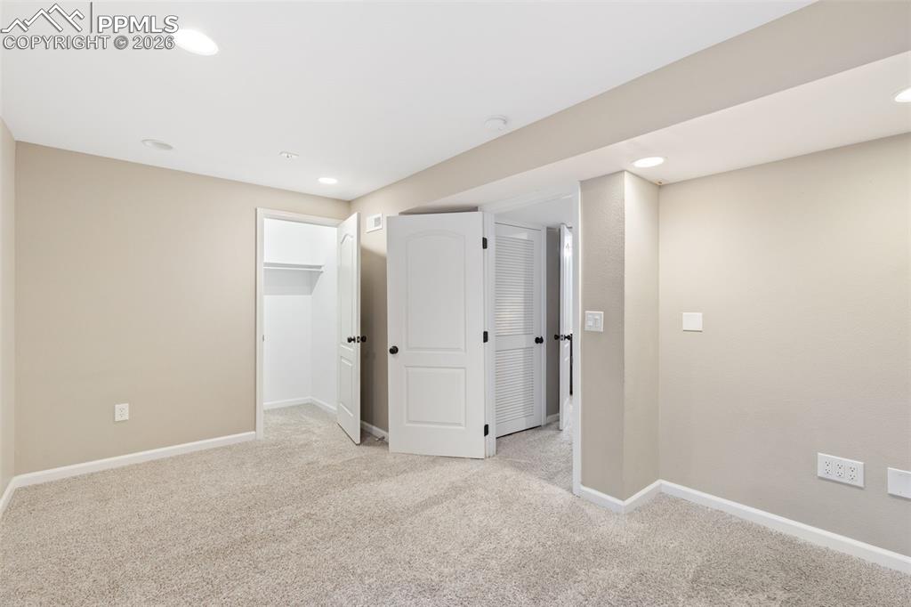 Finished basement boasts a fourth bedroom with large walk-in closet (this room could also be a great family or media room).