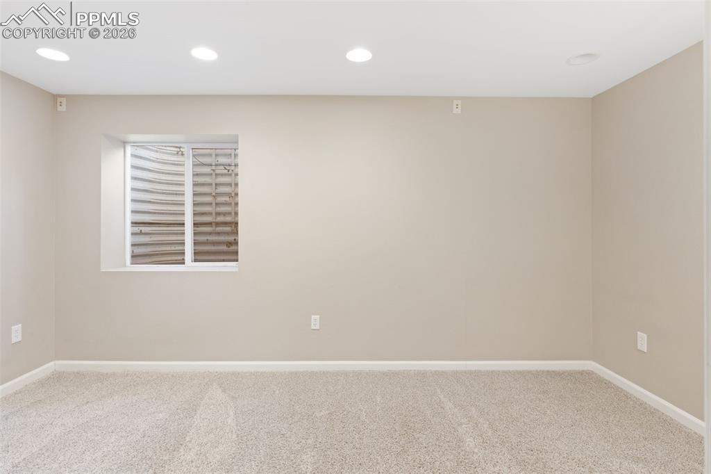 Finished basement boasts a fourth bedroom with large walk-in closet (this room could also be a great family or media room).