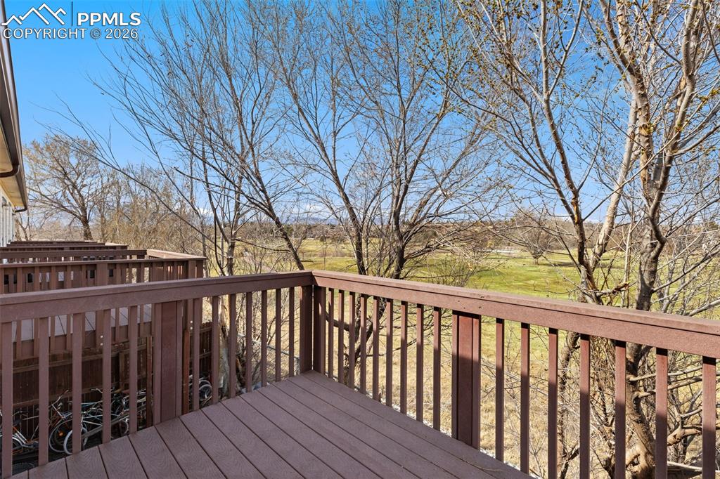 Golf course view from composite deck.