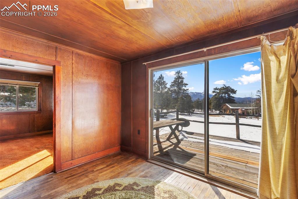 2nd residence dining room with views of Pikes Peak