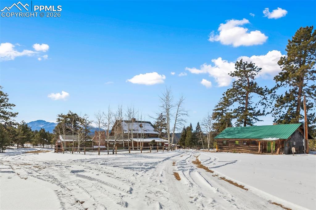 Main house and garage and shop