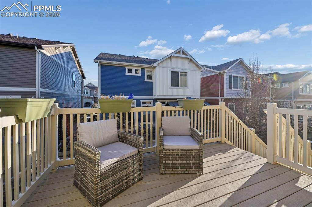 Fully fenced backyard