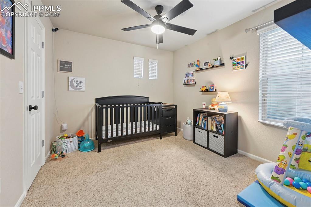 Upstairs, bedroom 2 with step-in closet