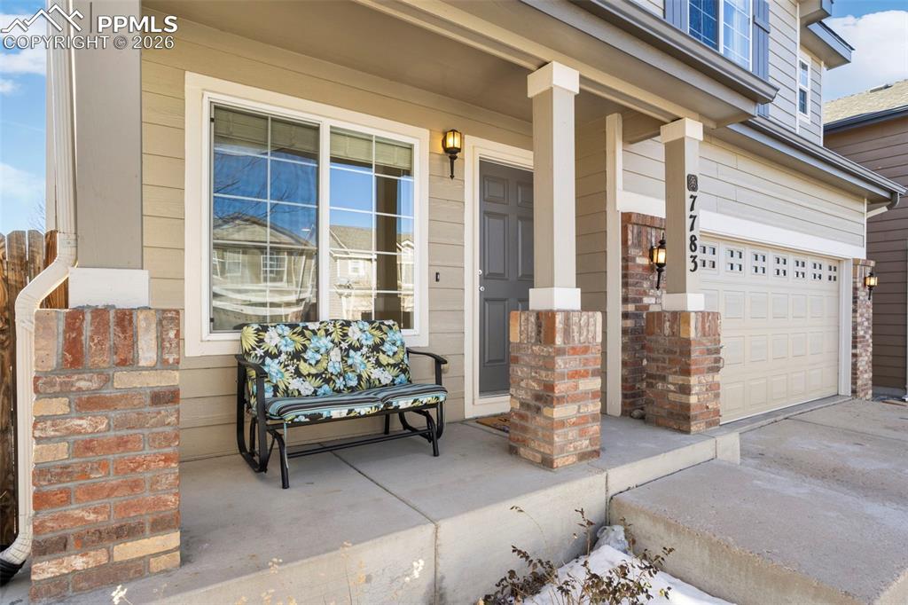 Inviting front porch