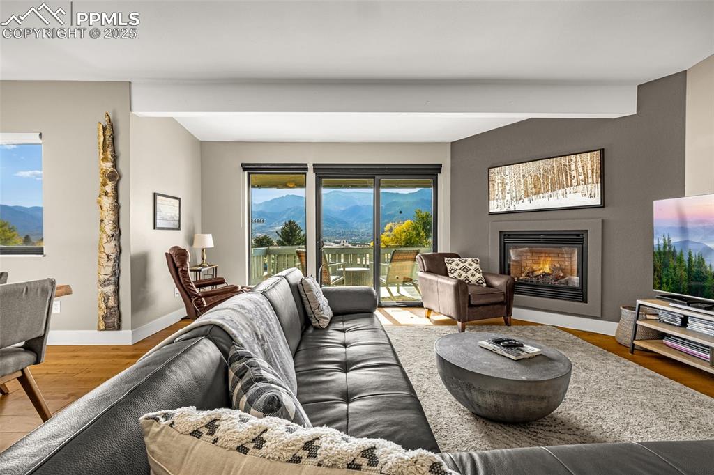 Living room with views. 