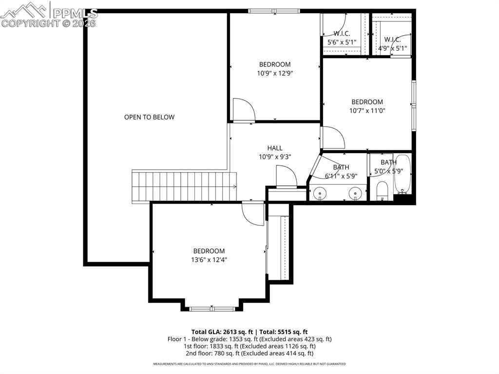 Upper Level Floor Plan!