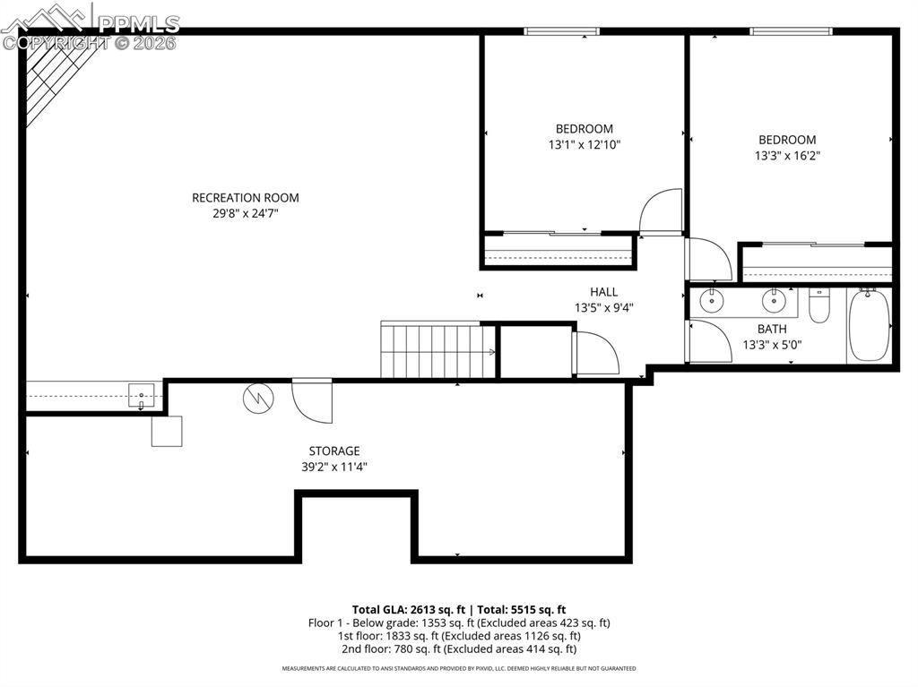 Lower Level Floor Plan!