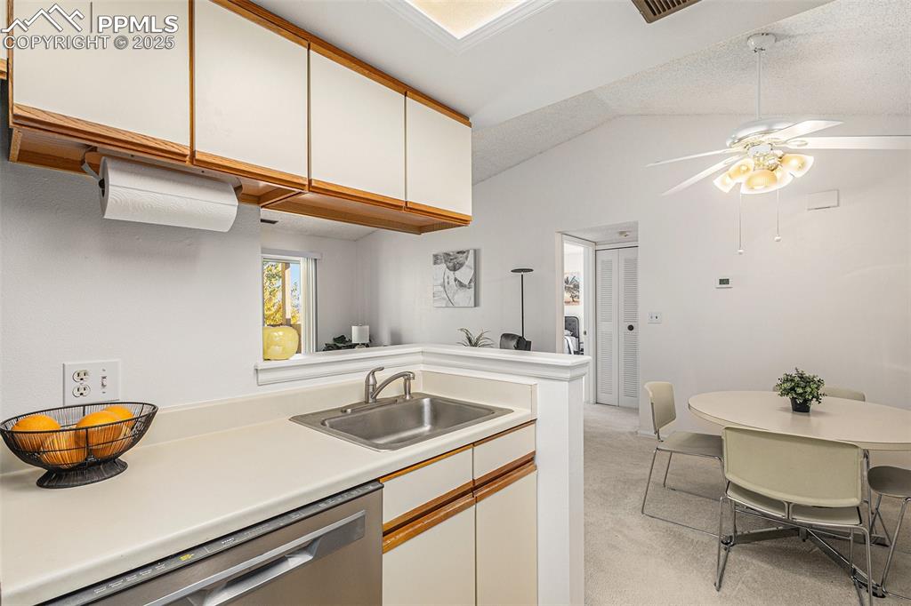 View of vaulted ceilings!