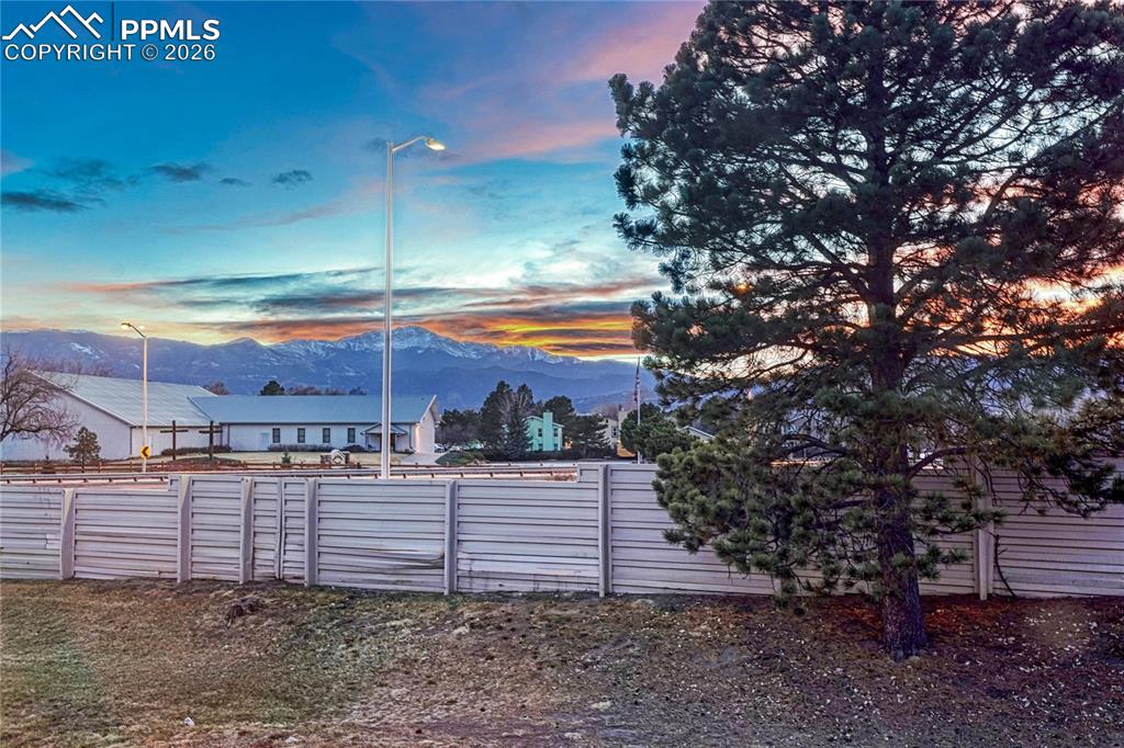 Back yard with stunning views