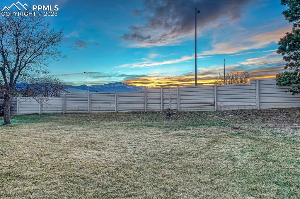 Sprawling backyard with views