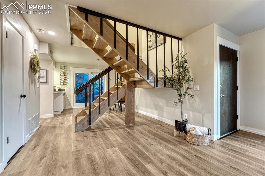 Open Floor plan with Loft Vibe stairway to the upper level