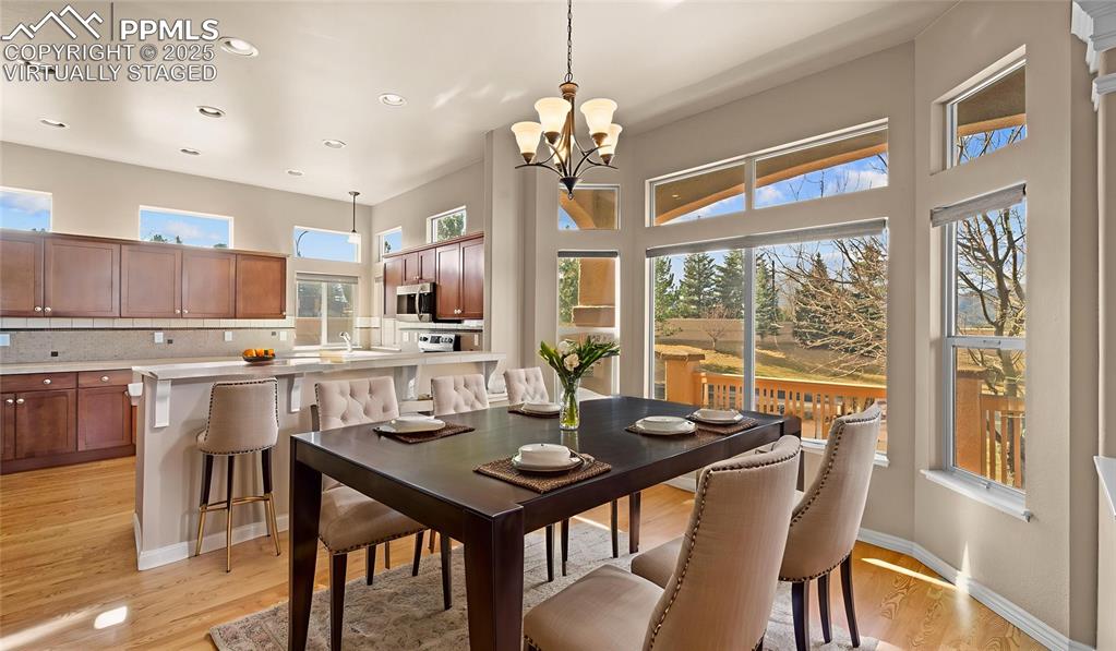 Virtually Staged Dining Area