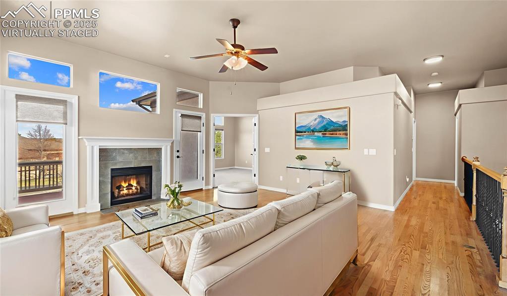 Virtually Staged Living Room