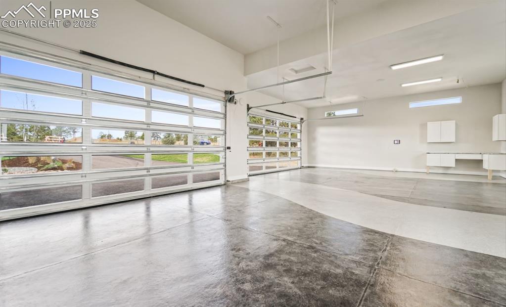 Garage door windows are now tented for privacy