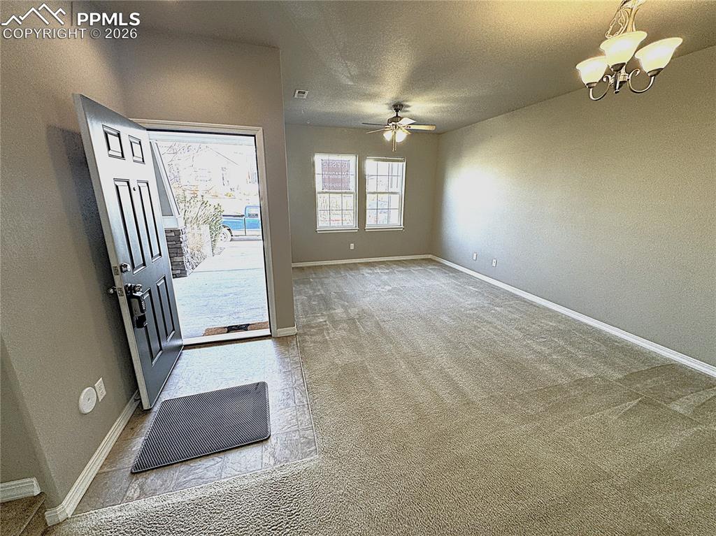 Entry, Living Room/Great Room with Possible Dining Area